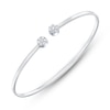 Thumbnail Image 2 of Shy Creation Multi-Diamond Pavé Cuff Bangle Bracelet 1/5 ct tw 14K White Gold