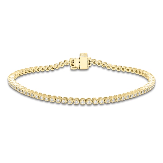 Diamond Tennis Bracelet 1 ct tw 14K Yellow Gold 7.25"