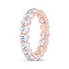 Thumbnail Image 2 of Oval-Cut Lab-Grown Diamond Eternity Band 3 to 4 ct tw 14K Rose Gold