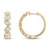 Thumbnail Image 1 of Jared Signature Bezel-Set Multi-Shape Lab-Grown Diamond Hoop Earrings 3 ct tw 14K Yellow Gold
