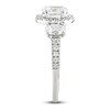 Thumbnail Image 3 of Diamond 3-Stone Engagement Ring 2-1/4 ct tw Oval/Round 14K White Gold