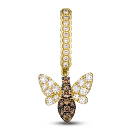 Le Vian Diamond Bumblebee Necklace Charm 3/8 ct tw Round 14K Honey Gold