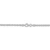 Thumbnail Image 2 of Solid Diamond-Cut Rope Chain Necklace 14K White Gold 22" 2.5mm