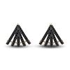 Thumbnail Image 1 of Black Diamond Stud Earrings 1 ct tw Round 14K Yellow Gold