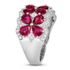 Thumbnail Image 2 of Le Vian Natural Ruby Ring 1/2 ct tw Diamonds Platinum