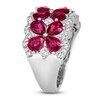 Thumbnail Image 3 of Le Vian Natural Ruby Ring 1/2 ct tw Diamonds Platinum