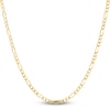 Thumbnail Image 0 of Solid Figaro Chain Necklace 14K Yellow Gold 18" 3.8mm