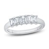 Thumbnail Image 1 of Diamond Anniversary Ring 7/8 ct tw Emerald 14K White Gold