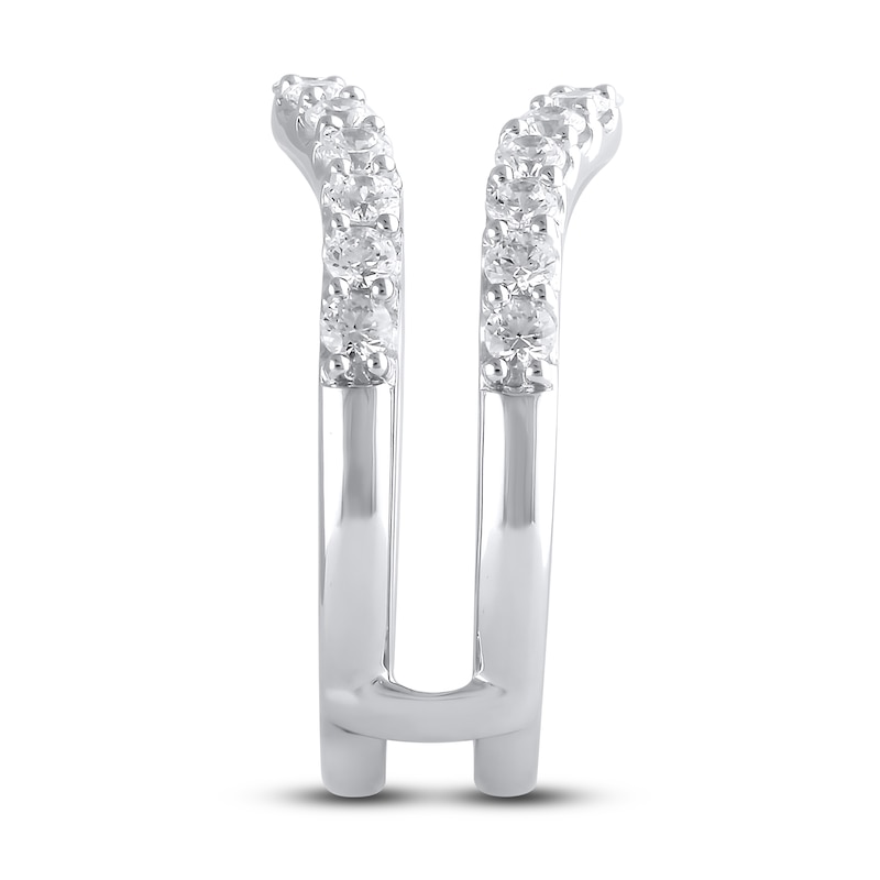 Main Image 2 of Lab-Grown Diamond Enhancer Ring 1 ct tw Round 14K White Gold