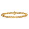 Thumbnail Image 1 of High-Polish Wheat Chain Bracelet 24K Yellow Gold 8" 5.2mm