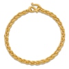 Thumbnail Image 4 of High-Polish Wheat Chain Bracelet 24K Yellow Gold 8" 5.2mm