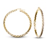 Thumbnail Image 0 of Italia D'Oro Diamond-Cut Twisted Hoop Earrings 14K Yellow Gold