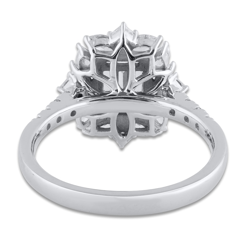 Main Image 3 of Baguette, Princess, Round & Marquise-Cut Diamond Ring 1 ct tw 14K White Gold