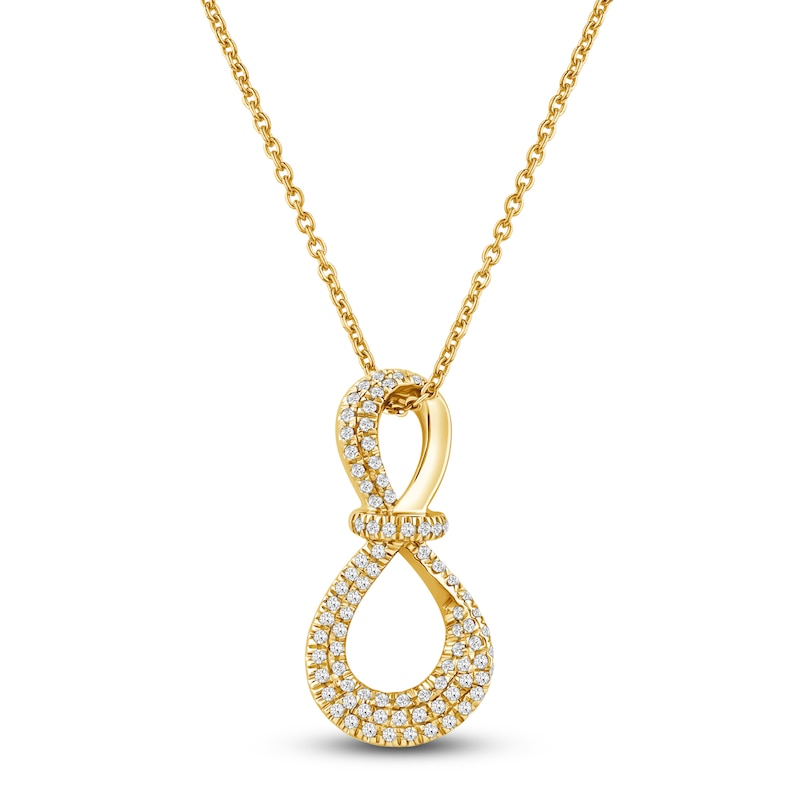 Main Image 1 of Diamond Pendant Necklace 1/4 ct tw 10K Yellow Gold