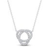 Thumbnail Image 1 of Diamond Circle Necklace 1/4 ct tw 14K White Gold