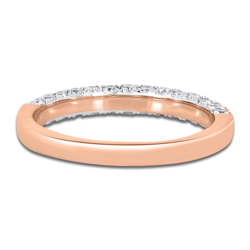 Main Image 3 of Pink & White Diamond Ring 3/4 ct tw 14K Rose Gold