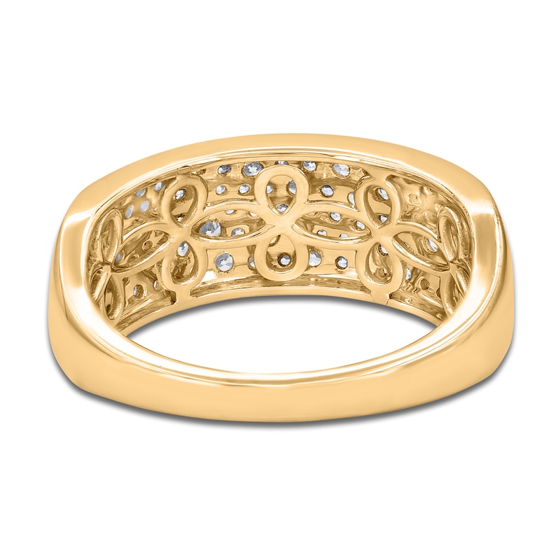 Main Image 3 of Diamond Multi-Row Anniversary Ring 3/4 ct tw 14K Yellow Gold