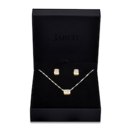 Lab-Grown Emerald-Cut Diamond Box Set 3 ct tw 14K Yellow Gold
