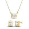 Thumbnail Image 2 of Lab-Grown Emerald-Cut Diamond Box Set 3 ct tw 14K Yellow Gold