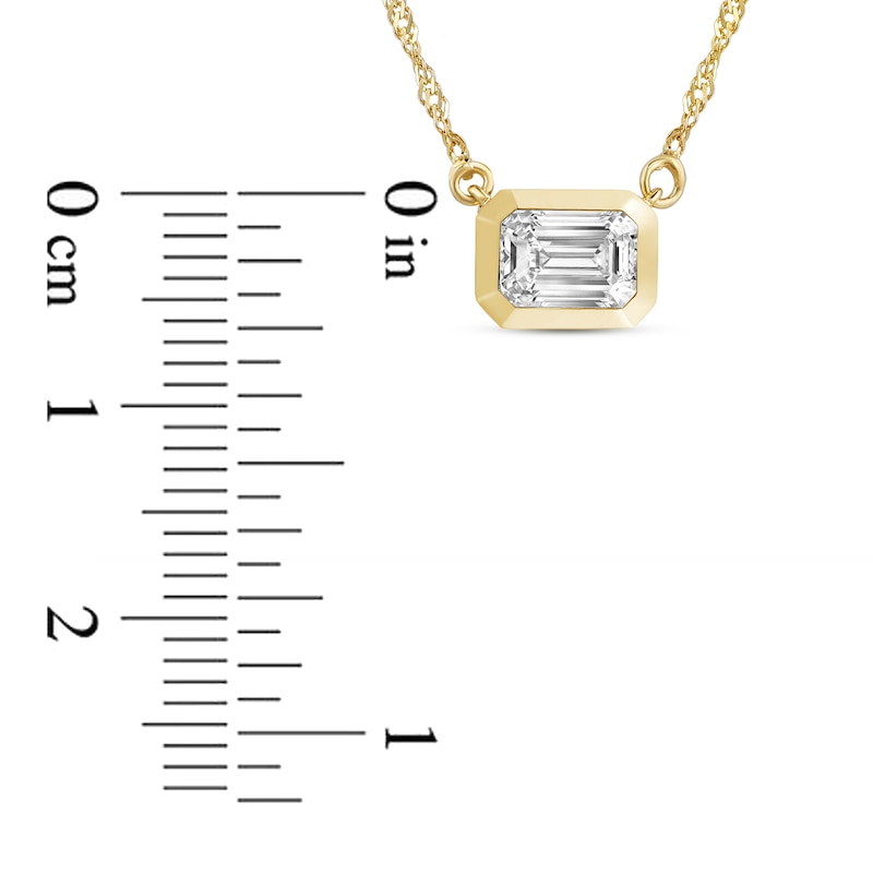 Main Image 6 of Lab-Grown Emerald-Cut Diamond Box Set 3 ct tw 14K Yellow Gold