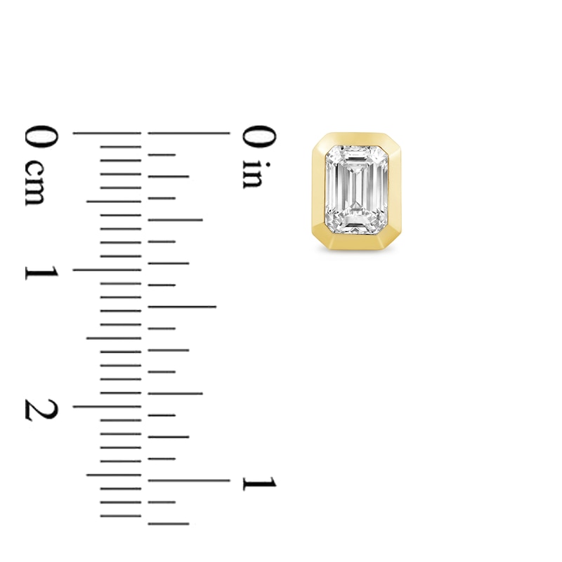 Main Image 7 of Lab-Grown Emerald-Cut Diamond Box Set 3 ct tw 14K Yellow Gold
