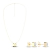 Thumbnail Image 3 of Lab-Grown Emerald-Cut Diamond Box Set 1-1/2 ct tw 14K Yellow Gold