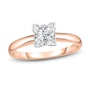 Thumbnail Image 1 of Diamond Solitaire Engagement Ring 5/8 ct tw Princess 14K Rose Gold (I2/I)