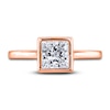 Thumbnail Image 3 of Diamond Solitaire Engagement Ring 1 ct tw Bezel-Set Princess 14K Rose Gold (I2/I)