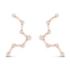 Thumbnail Image 1 of Diamond Pisces Constellation Earrings 1/8 ct tw Round 14K Rose Gold