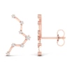 Thumbnail Image 2 of Diamond Pisces Constellation Earrings 1/8 ct tw Round 14K Rose Gold