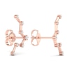 Thumbnail Image 3 of Diamond Pisces Constellation Earrings 1/8 ct tw Round 14K Rose Gold