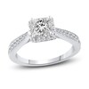 Thumbnail Image 1 of Diamond Engagement Ring 1-1/5 ct tw Princess/Round Platinum