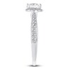 Thumbnail Image 3 of Diamond Engagement Ring 1-1/5 ct tw Princess/Round Platinum