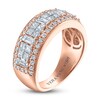 Thumbnail Image 1 of Vera Wang WISH Diamond Anniversary Band 1-1/2 ct tw Baguette/Princess/ Round 18K Rose Gold