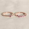 Thumbnail Image 4 of Juliette Maison Natural Emerald & Natural Aquamarine Ring 10K Yellow Gold