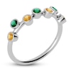 Thumbnail Image 2 of Juliette Maison Natural Emerald & Natural Citrine Ring 10K White Gold