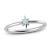 Thumbnail Image 1 of Juliette Maison Natural Aquamarine Starburst Ring 10K White Gold