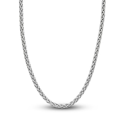 Men's Solid Wheat Chain Necklace Stainless Steel 24" 5mm