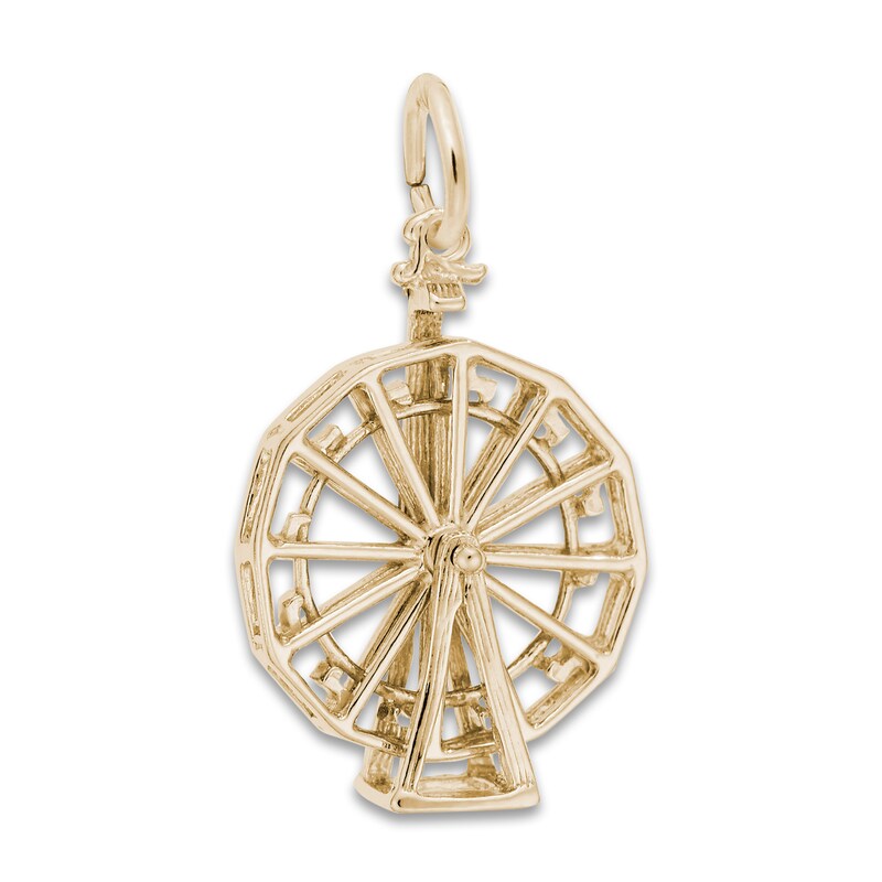 Ferris Wheel Charm 14K Yellow Gold