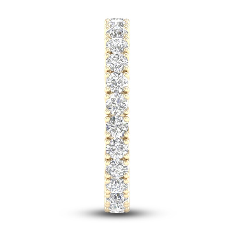 Main Image 3 of Diamond Eternity Band 1-1/2 ct tw Round 14K Yellow Gold