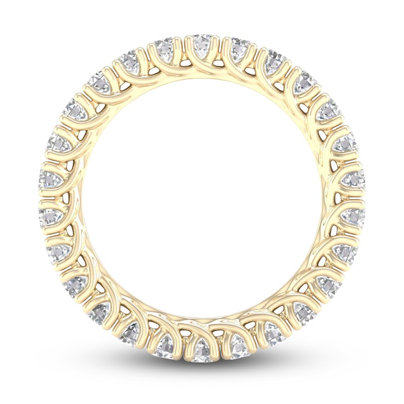 Main Image 4 of Diamond Eternity Band 1-1/2 ct tw Round 14K Yellow Gold