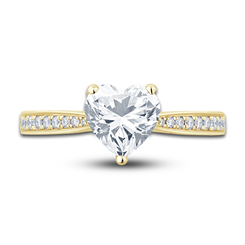 Main Image 3 of Pnina Tornai Diamond Heart Engagement Ring 2-1/3 ct tw Round 14K Yellow Gold