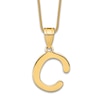 Thumbnail Image 1 of Initial C Necklace 14K Yellow Gold 18"