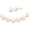 Thumbnail Image 1 of Freshwater Cultured Pearl Necklace & Earring Set 14K Yellow Gold 18"