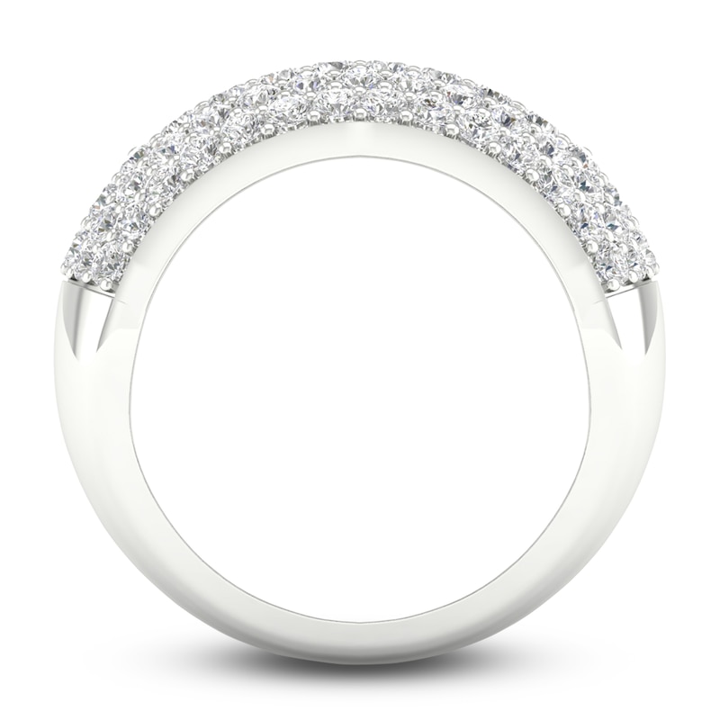 Main Image 4 of Diamond Pave Anniversary Band 1-1/2 ct tw Round 14K White Gold