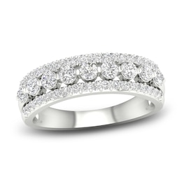Diamond Anniversary Band 1 ct tw Round Platinum