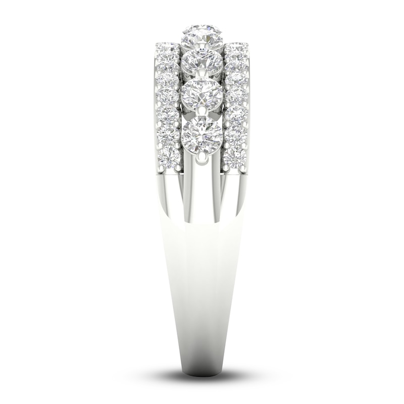 Main Image 3 of Diamond Anniversary Band 1 ct tw Round Platinum