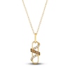 Thumbnail Image 1 of Le Vian Wrapped In Chocolate Diamond Necklace 1/4 ct tw Diamonds 14K Honey Gold 19"