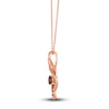 Thumbnail Image 2 of Le Vian Diamond Pendant Necklace 3/4 ct tw Round 14K Strawberry Gold 19"