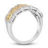 Thumbnail Image 2 of Le Vian Sunny Yellow Diamond Ring 5/8 ct tw Round 14K Two-Tone Gold